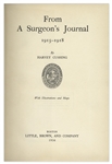 Harvey Cushing Signed Neurosurgery Book, ''From a Surgeon's Journal'' -- Uninscribed