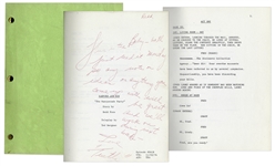 Sanford & Son Season 4, Episode 18, Full Draft Script Owned by Redd Foxx -- With Signed Note From Writer Saul Turtletaub -- 42 Pages -- Very Good Condition -- From Redd Foxx Estate