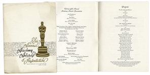 38th Academy Awards Presentation Program