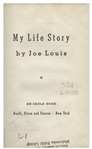 Joe Louis Signed First Edition of ''My Life Story'' -- With JSA COA