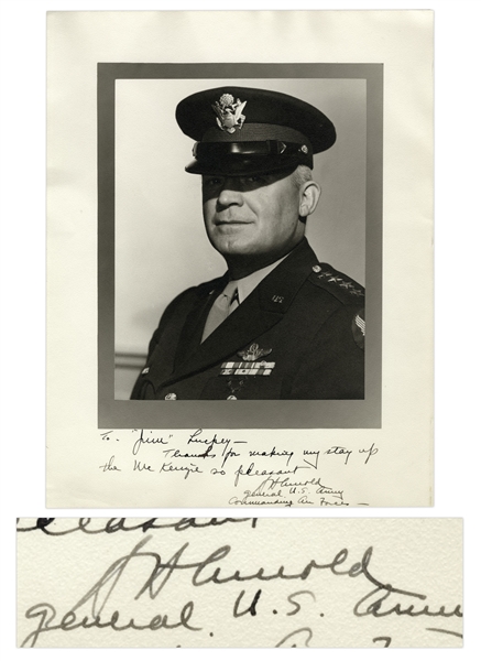 WWII Henry ''Hap'' Arnold Signed 11'' x 14'' Photo