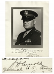 WWII Henry Hap Arnold Signed 11 x 14 Photo