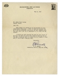 WWII Henry ''Hap'' Arnold Typed Letter Signed From 1945 -- ''...the only time I get out of Washington is to visit the war fronts...''