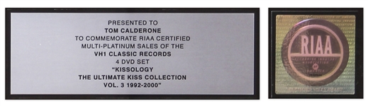 KISS RIAA Multi-Platinum DVD Award for ''Kissology: The Ultimate Kiss Collection Vol. 3''