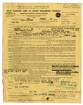 Lot of 4 Contracts Signed by Redd Foxx From Early in His Career, With Handwritten Notes Reading ''GHETTO LANDLORDS'' and ''CIVIL RIGHTS PASSAGE - WATERED DOWN''