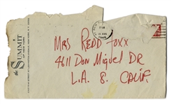 Redd Foxx Signed Love Letter to His Wife in 1966 -- ''...I loved you just the same...'' -- Includes Envelope -- 5.5'' x 8.5'' -- Very Good Condition -- From Redd Foxx Estate