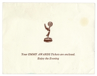 Redd Foxx of ''Sanford & Son'' Ticket Stub to 1973 Emmys & Full Ticket to Dinner Dance, With Envelope -- Full Ticket Measures 4'' x 3'' -- Very Good Condition -- From Redd Foxx Estate