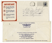 Redd Foxx of ''Sanford & Son'' Signed Airline Trip Insurance Policy From 1963 -- 8.5'' x 13'' -- Very Good Condition -- From Redd Foxx Estate