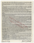 Redd Foxx of ''Sanford & Son'' Signed Airsurance Policy From 1968 -- 8.5'' x 11'' -- Near Fine Condition -- From Redd Foxx Estate