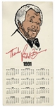 Redd Foxx of ''Sanford & Son'' Signed Calendar Posters From 1991 -- Lot of 3, 8.5'' x 17'' -- Very Good Condition -- From Redd Foxx Estate