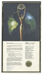 CLIO Award for 1975 Colt 45 Ad Featuring Redd Foxx -- Measures 13.5'' Tall on 4'' Square Base -- With Two 9'' x 16'' CLIO Posters -- Statuette Missing Top Piece, Otherwise Very Good