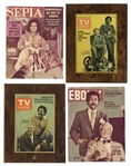 Lot of 36 Redd Foxx Plaques -- Most Are ''Sanford & Son'' Stills Laminated on Wood -- Range From 7'' x 9'' to 16'' x 13'' -- Overall Very Good Condition -- From Redd Foxx Estate
