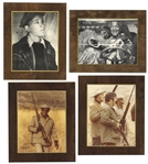 Lot of 36 Redd Foxx Plaques -- Most Are ''Sanford & Son'' Stills Laminated on Wood -- Range From 7'' x 9'' to 16'' x 13'' -- Overall Very Good Condition -- From Redd Foxx Estate
