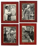 Lot of 36 Redd Foxx Plaques -- Most Are ''Sanford & Son'' Stills Laminated on Wood -- Range From 7'' x 9'' to 16'' x 13'' -- Overall Very Good Condition -- From Redd Foxx Estate