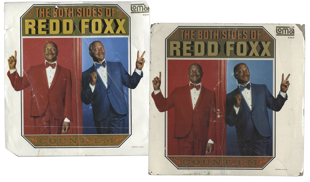 Lot of 36 Redd Foxx Plaques -- Most Are ''Sanford & Son'' Stills Laminated on Wood -- Range From 7'' x 9'' to 16'' x 13'' -- Overall Very Good Condition -- From Redd Foxx Estate
