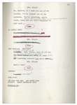 ''Sanford & Son'' Season 3, Episode 17, First Draft Script From 1973 Owned & Annotated by Redd Foxx -- Good Condition -- From Redd Foxx Estate