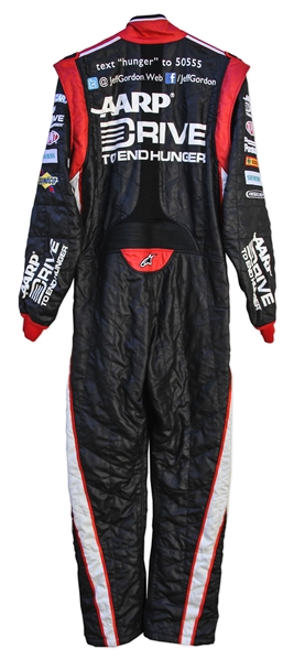 Jeff Gordon Race-Worn & Signed Fire Suit -- 4-Time Champion, 3-Time Daytona 500 Winner