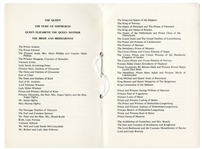 Princess Diana and Prince Charles Wedding Breakfast Program