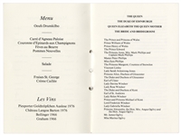 Prince Andrew and Sarah Ferguson Wedding Breakfast Program