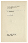 First Edition of ''A Clockwork Orange'' in First Edition Dustjacket -- With Alternative Ending Preferred by Burgess of Redemption by the Novel's Protagonist