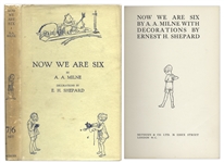 Four First Editions of the Winnie-the-Pooh Series by A.A. Milne & Illustrator E.H. Shepard -- All in Original Dustjackets -- With All But When We Were Very Young Being 1st Printings
