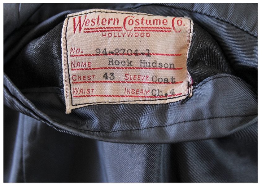 Rock Hudson Screen-Worn Coat From 1952 Film ''Bend of the River''