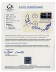 Apollo 11 First Day Cover Boldly Signed by Neil Armstrong, Buzz Aldrin and Michael Collins -- With LOA From Steve Zarelli