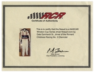 Dale Earnhardt Sr. NASCAR Race-Worn Fire Suit ''7-Time Champion'' -- With COA from RCR
