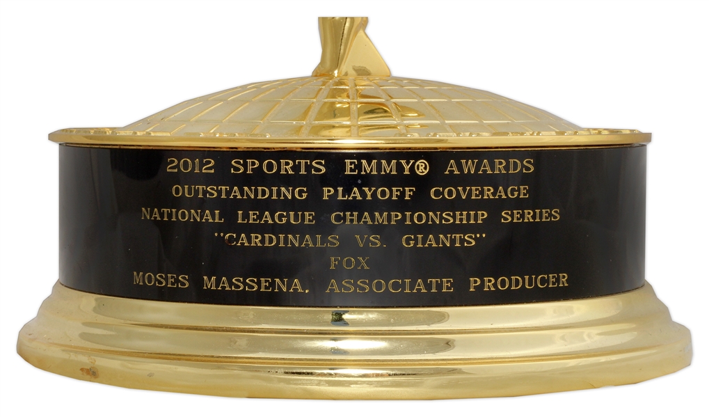 2012 Sports Emmy Award for Fox's Coverage of the National League Championship Series -- Stunning, Near Fine Condition