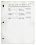''Sanford & Son'' Season 2, Episode 7 Script Owned & Annotated by Redd Foxx -- 45 Pages, Missing Cover -- Very Good Condition -- From Redd Foxx Estate