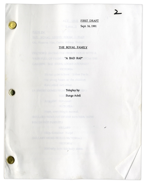 ''The Royal Family'' First Draft Script Owned by Redd Foxx of ''Sanford & Son'' -- Dated Weeks Before Foxx's Death -- 57 Pages -- Very Good Condition -- From Redd Foxx Estate