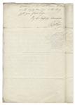 King George III Royal Warrant Signed From 1795 During the French Revolution -- Regarding a Prisoner in France & Protecting the Property of Englishmen Living in France During the Revolution