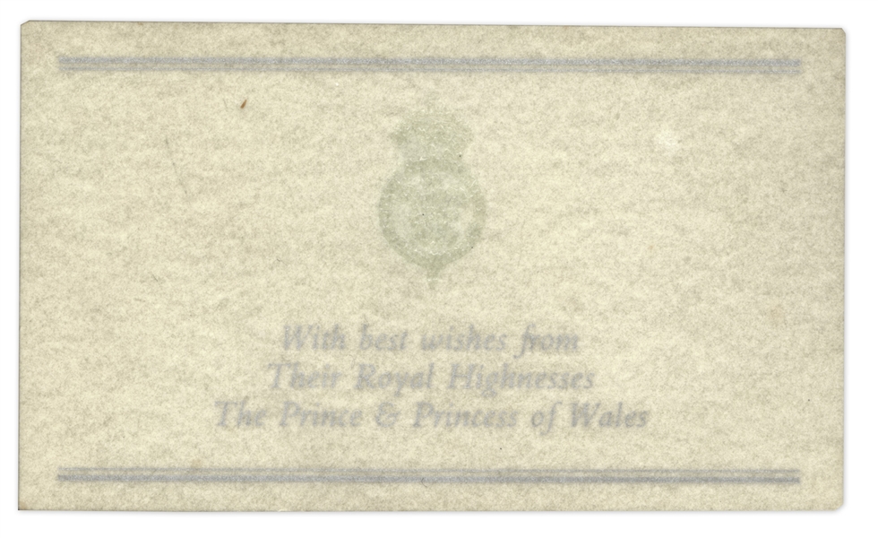 Princess Diana and Prince Charles Wedding Cake Slice -- In Original Presentation Box
