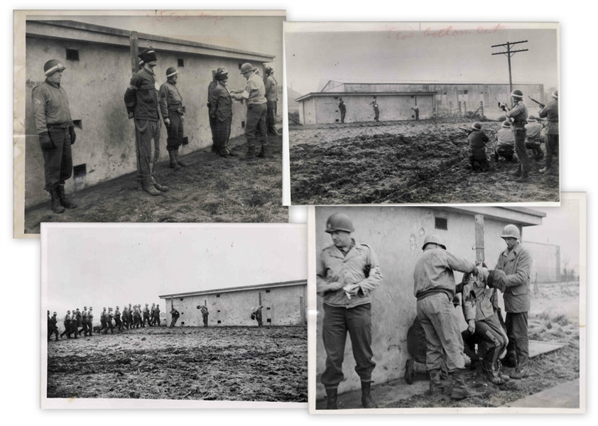 Four WWII Photographs Showing the Execution of German Spies