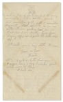 Rene Gagnon Autograph Letter Signed -- ''...carry our rifle, and a 60 lb. pack, our ammunition belt, full of ammunition bayonets, steel helmets...Im so tired...'' -- With Original Signed Envelope
