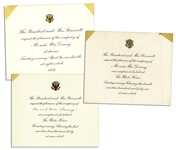 Trio of Invitations to the Franklin D. Roosevelt White House -- From 1938, 1940 and 1941