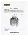 Frank Sinatra Cigarette Lighter Gifted to Keely Smith