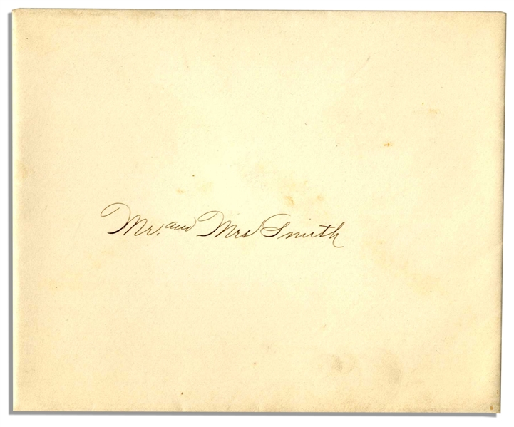 President William Taft 1911 White House Invitation