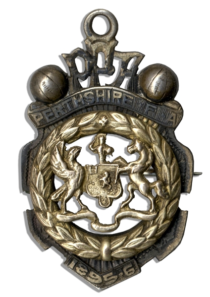 Original 1895-96 Dunblane Perthshire Scottish Football Association Championship Pin