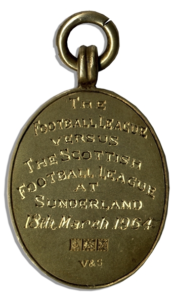 Football League vs. Scottish Football League Silver-Gilt Medal From 1964