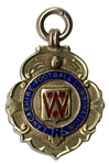 1937 Gold Medal From the Lancashire Football Combination Cup -- 9K Gold Runner's Up Medal