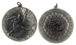 FIFA World Cup Medal From 1982 -- Awarded to Referee Nicolae Rainea, Whose Controversial Calls in the Second Round Might Have Helped Propel Italy to Victory