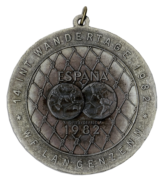 FIFA World Cup Medal From 1982 -- Awarded to Referee Nicolae Rainea, Whose Controversial Calls in the Second Round Might Have Helped Propel Italy to Victory