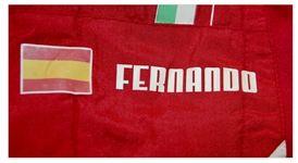 World Champion Fernando Alonso Race-Worn & Signed Rare Ferrari Suit -- From 2010 Formula One Season