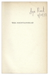 Ayn Rand Signed Copy of ''The Fountainhead'' -- With PSA/DNA COA