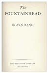 Ayn Rand Signed Copy of ''The Fountainhead'' -- With PSA/DNA COA