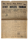 Dewey Defeats Truman Newspaper -- The Most Famous Newspaper Mistake of All Time