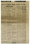 ''Dewey Defeats Truman'' Newspaper -- The Most Famous Newspaper Mistake of All Time