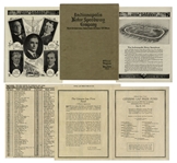1921 Indy 500 Program -- From the Early Days of Auto Racing & the 10th Year of the Race