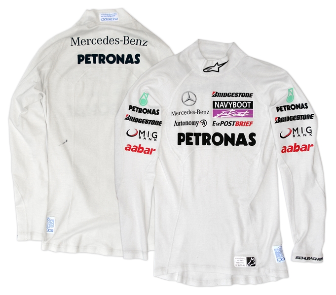 Michael Schumacher Race-Worn Fire-Resistant Shirt